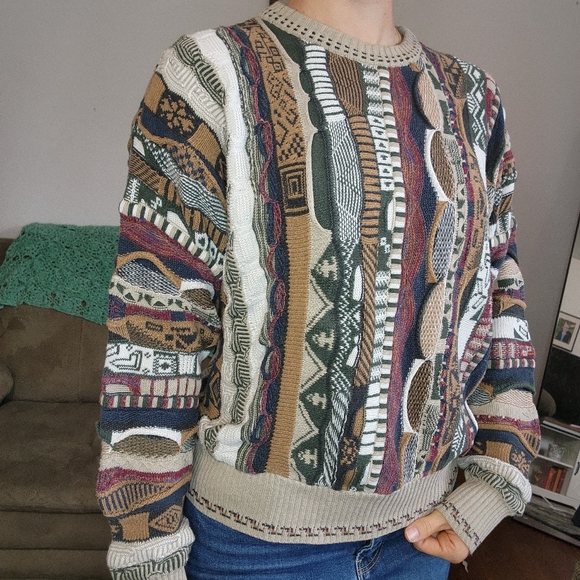 Marconi Knit Long Sleeve Crew Neck Sweater Size Medium - Picture 2 of 6